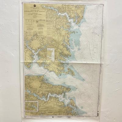 1103 Lot of Chesapeake Bay Maps and Charts