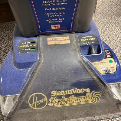 HOOVER MAX EXTRACT LS CARPET CLEANER WITH AN UPHOLSTERY CLEANING ATTACHMENT