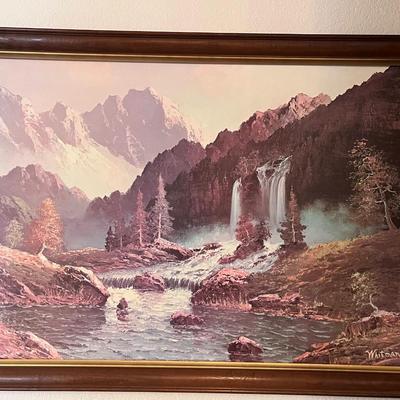 "THE WATERFALL" BY ARTIST WHITMAN