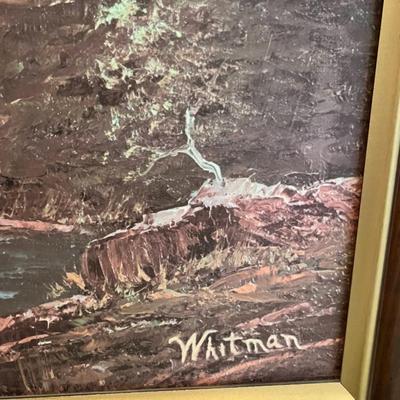 "THE WATERFALL" BY ARTIST WHITMAN