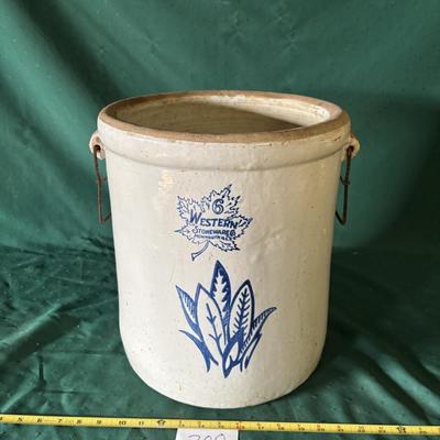 #6 Western Stoneware Crock