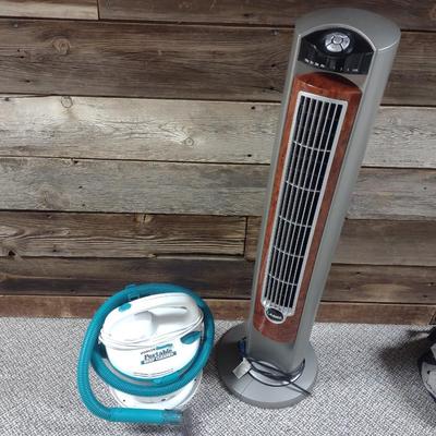 HOOVER CARPET CLEANER, LASKO FAN
