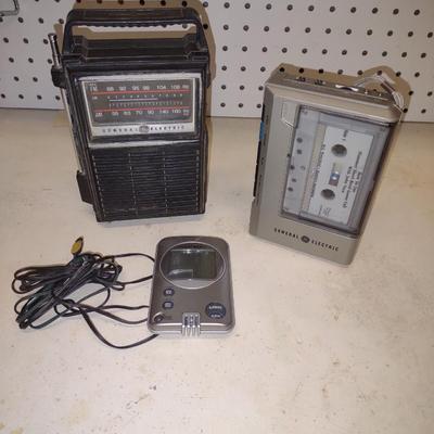GENERAL ELECTRIC TRANSISTOR RADIO AND TAPE RECORDER,