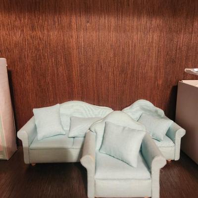 Blue Cloth Doll Furniture