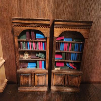 Doll House Bookshelves w/ Books