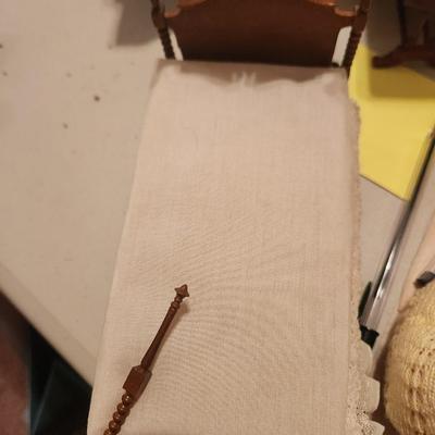 White Wooden Bed (Broken Post)