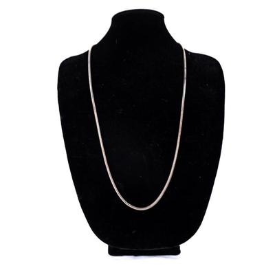 Sale Photo Thumbnail #471: This is a snake chain necklace.