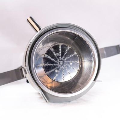 Sale Photo Thumbnail #480: This is a compact centrifugal juicer with a heavy-duty 2/3 horsepower universal motor. The juicer features a patented pulp ejection system for continuous juicing.