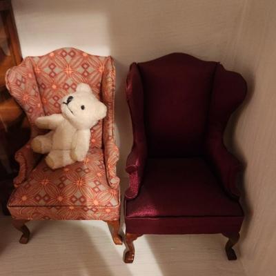 Maroon and Red Multicolored Chairs