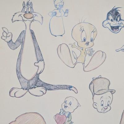 Warner Bros. Drawings Of Looney Tunes Characters