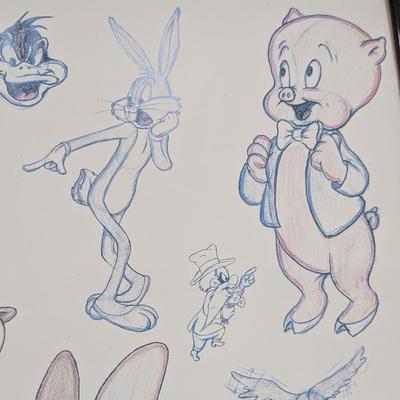 Warner Bros. Drawings Of Looney Tunes Characters