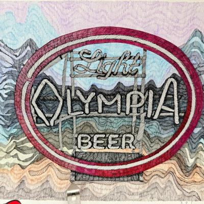 Sale Photo Thumbnail #399: Collectible Budman cartoon character decals, stickers and an original ink drawing