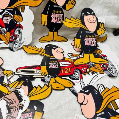 Sale Photo Thumbnail #409: Collectible Budman cartoon character decals, stickers and an original ink drawing