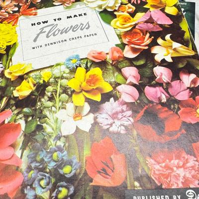 Sale Photo Thumbnail #421: Wedding dress bride porcelain doll "Timeless Treasure" Victorian theme cards, photogrpahs. Flower making craft books 1950s.