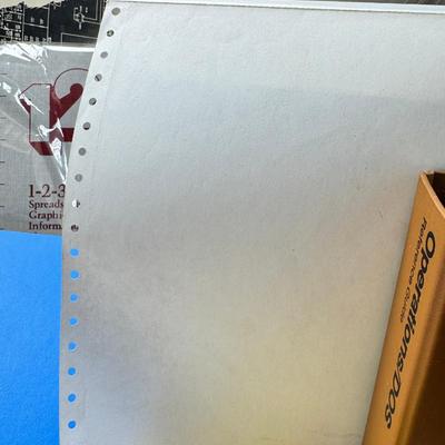 Sale Photo Thumbnail #424: IBM plastic reel disk container, ream of dot matrix paper continuous , 1970s computing books, Life magazine 1938. Sorry no shipping Paper is very heavy.