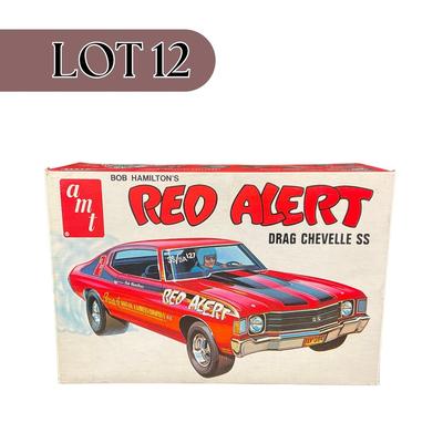 -12- 1:25 SCALE | Bob Hamiltons Red Alert Drag Chevelle SS Model Kit | Opened