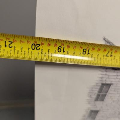 Pen and ink of “Lee Edwards High School” Sally Ellington Middleton. 180/550 Approx 20" x 16" #32