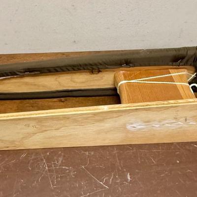 Sale Photo Thumbnail #533: Great for do-it-yourself sewing projects. Wooden base, fabric cover is in good condition.