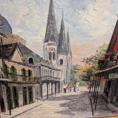 Framed Signed Landscape Painting Approx 28 3/4" x 22 3/4"