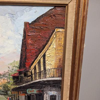 Framed Signed Landscape Painting Approx 28 3/4" x 22 3/4"