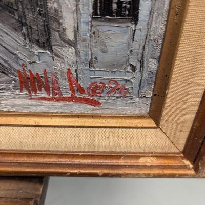 Framed Signed Landscape Painting Approx 28 3/4" x 22 3/4"