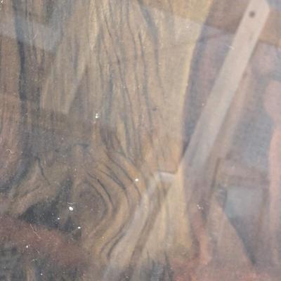 Framed, Carolyn Wyeth, “Up from the Woods,” signed limited edition print. Approx 38 3/4" x 33 3/4" #6