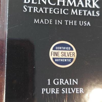 1 grain silver bar