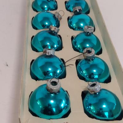 Shiny Brite Glass Ball Ornaments with Original Box- Made in USA