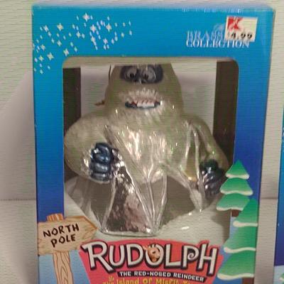 Collection of Glass Ornaments with Original Boxes from 'Rudolph the Red Nosed Reindeer'- Issued in 2002