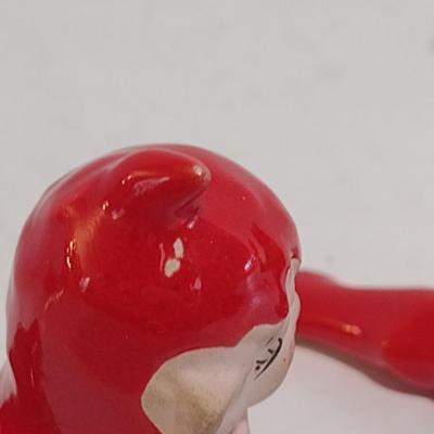 Pair of Vintage MCM Glazed Ceramic Pixie Elves- Possibly Japanese