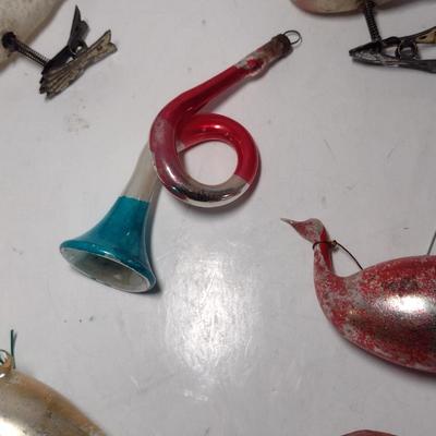 Collection of Vintage Mercury Glass Ornaments