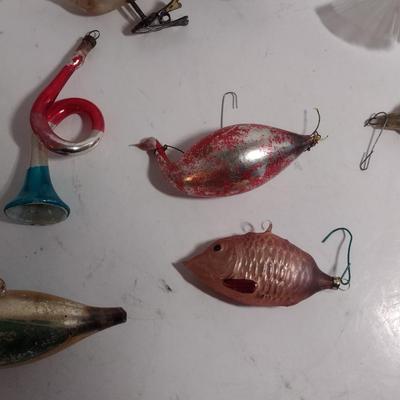 Collection of Vintage Mercury Glass Ornaments