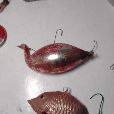 Collection of Vintage Mercury Glass Ornaments