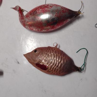 Collection of Vintage Mercury Glass Ornaments