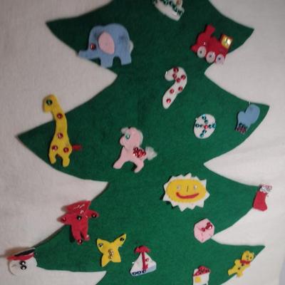 Collection of Hand Made Christmas Decor- Ornaments, Advent Calendars, Tree Skirt, etc.