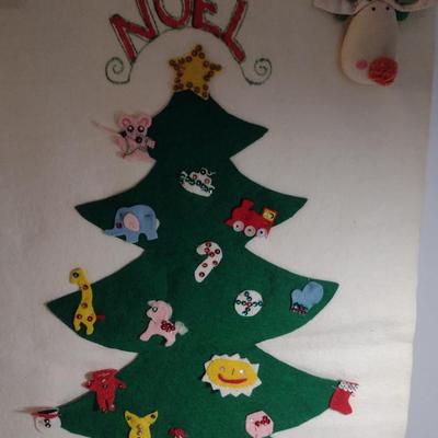 Collection of Hand Made Christmas Decor- Ornaments, Advent Calendars, Tree Skirt, etc.