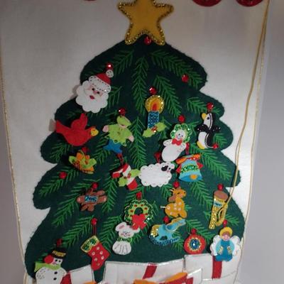 Collection of Hand Made Christmas Decor- Ornaments, Advent Calendars, Tree Skirt, etc.