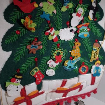 Collection of Hand Made Christmas Decor- Ornaments, Advent Calendars, Tree Skirt, etc.