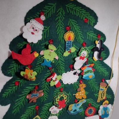Collection of Hand Made Christmas Decor- Ornaments, Advent Calendars, Tree Skirt, etc.