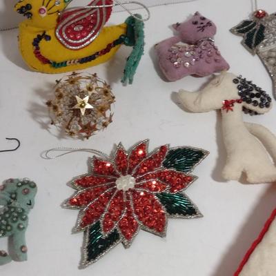 Collection of Hand Made Christmas Decor- Ornaments, Advent Calendars, Tree Skirt, etc.