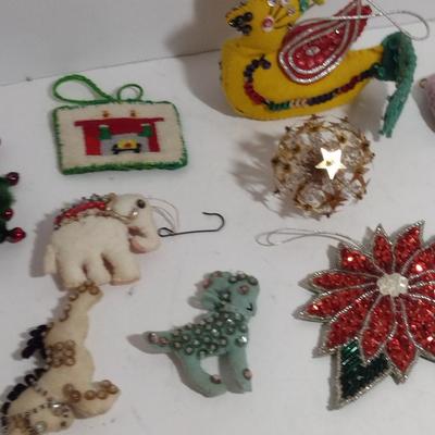 Collection of Hand Made Christmas Decor- Ornaments, Advent Calendars, Tree Skirt, etc.