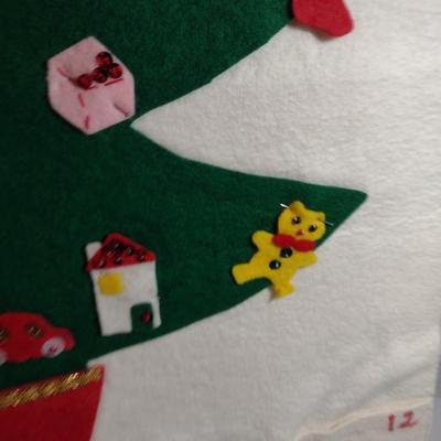 Collection of Hand Made Christmas Decor- Ornaments, Advent Calendars, Tree Skirt, etc.