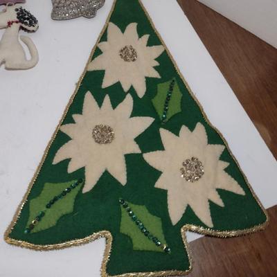 Collection of Hand Made Christmas Decor- Ornaments, Advent Calendars, Tree Skirt, etc.