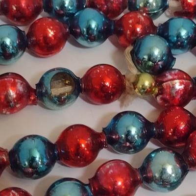 Collection of Vintage MCM Glass Bead String Garland- Three Strands