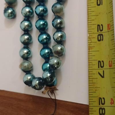 Collection of Vintage MCM Glass Bead String Garland- Three Strands