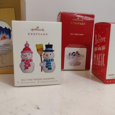 Collection of Hallmark Keepsake Ornaments/Salt & Pepper Shakers with Original Boxes