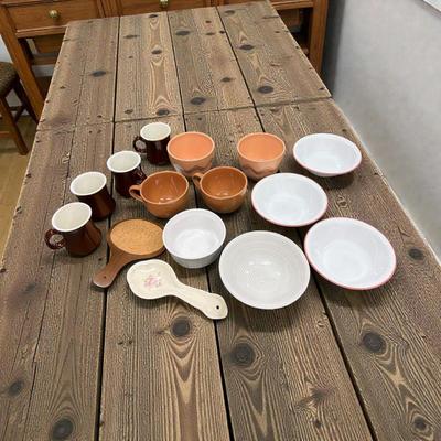 Mixed Assortment of Cups and Bowls