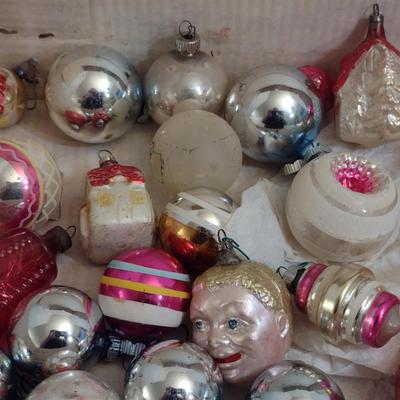 Collection of Glass Ornaments- Mostly Vintage- Some Shiny Brite (#1)