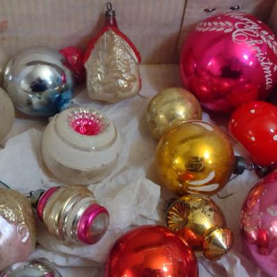 Collection of Glass Ornaments- Mostly Vintage- Some Shiny Brite (#1)