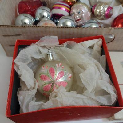 Collection of Glass Ornaments- Mostly Vintage- Some Shiny Brite (#1)